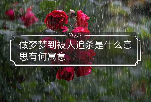 梦魇之谜，探索为什么我老梦见自己被人追杀的心理与现实交织