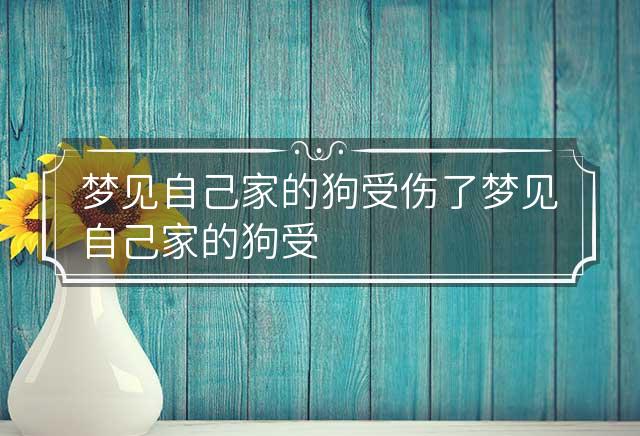 梦见被自己家的狗咬出血，解读梦境背后的深层含义